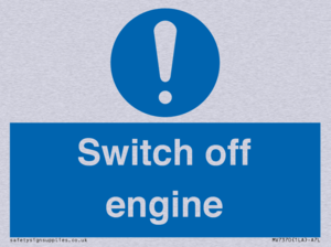 Switch off engine